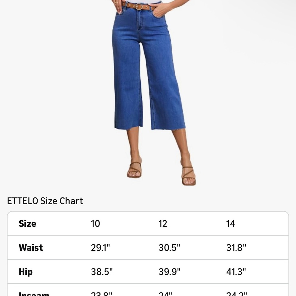 Women's Wide-Leg Jeans in Blue - Picture 5 of 5